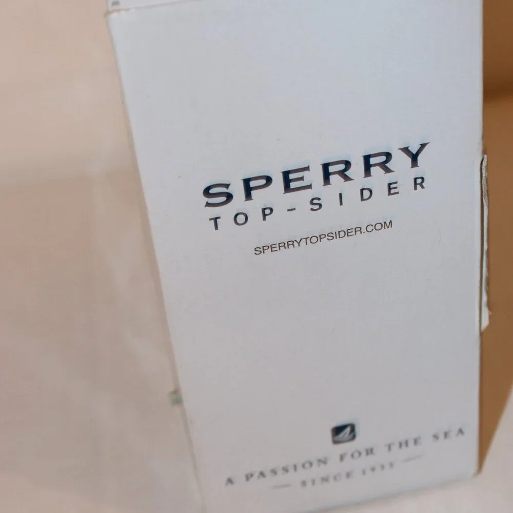 Sperry, Top Sider Boat Shoes, Pink and Tan Size 1, in Original Box